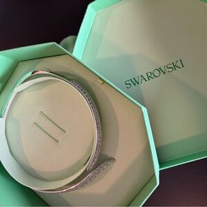 Swarovski Silver and Green Crystal Bracelet